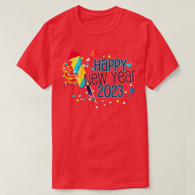 Camiseta New Years Eve Party Supplies Kids NYE 2023 Happy N (Diseño del anverso)