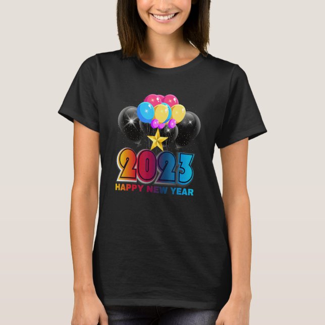 Camiseta New Years Eve Party Supplies Kids NYE 2023 Happy N (Anverso)