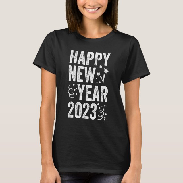 Camiseta New Years Eve Party Supplies Kids NYE 2023 Happy N (Anverso)