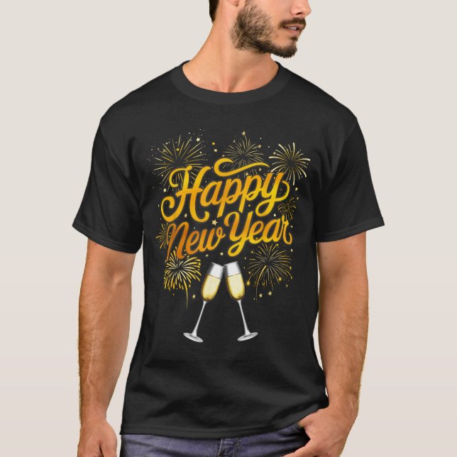Camiseta New Years Eve Party Supplies Nye 2026 Happy New Ye (Anverso)