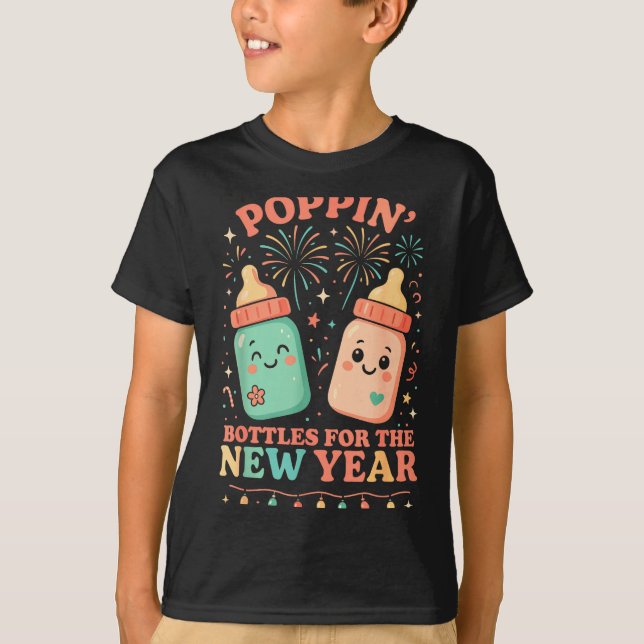 Camiseta New Years Shirt, Nurse Png Bottles For The New Yea (Anverso)