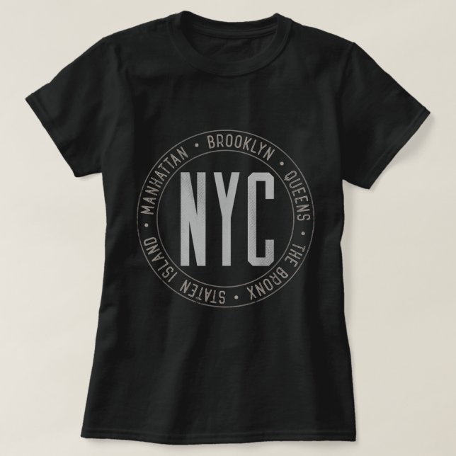 Camiseta New York Boroughs Five Boroughs NYC (Diseño del anverso)