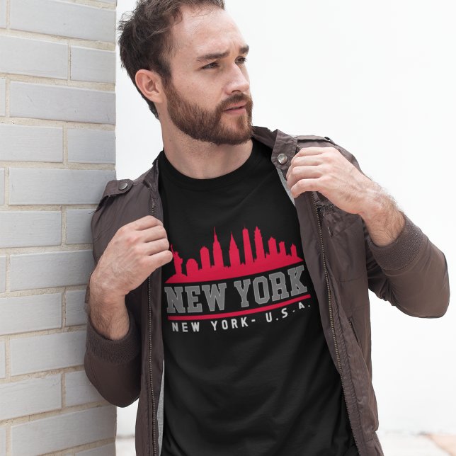 Camiseta New York City Beautiful Skyline (Subido por el creador)