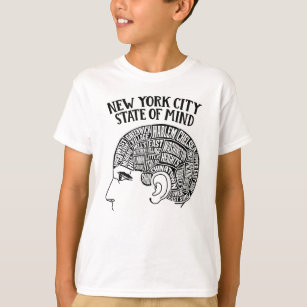 Camiseta New York City Brain Head Design