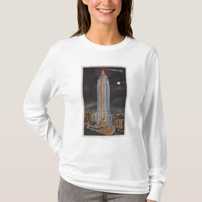 Camiseta New York City, edificio del estado de NYEmpire (Anverso)