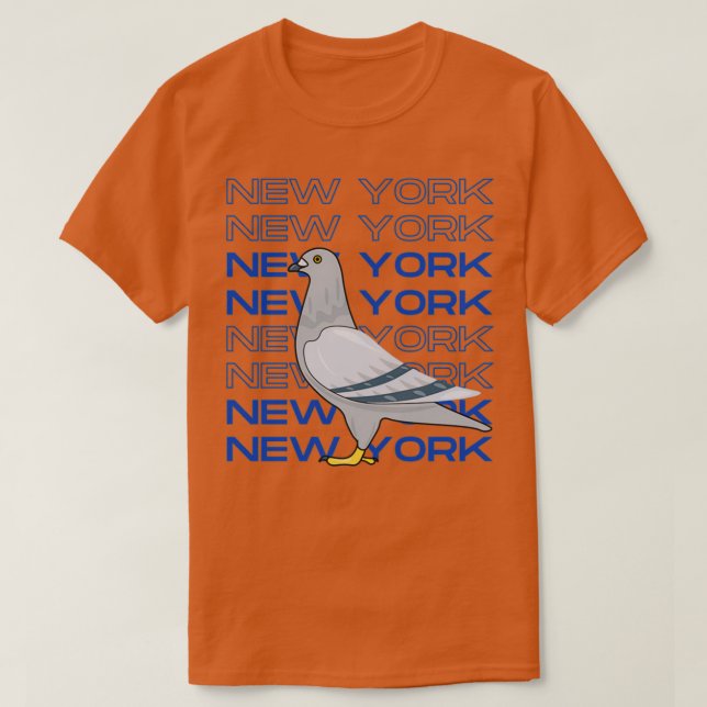 Camiseta New York City Pigeon Sticker (Diseño del anverso)