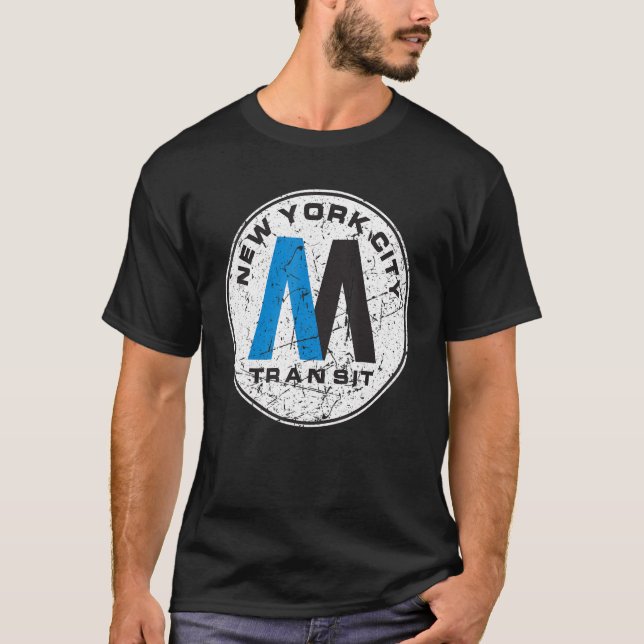 Camiseta New York City Transit Metro Retro Nueva York (Anverso)