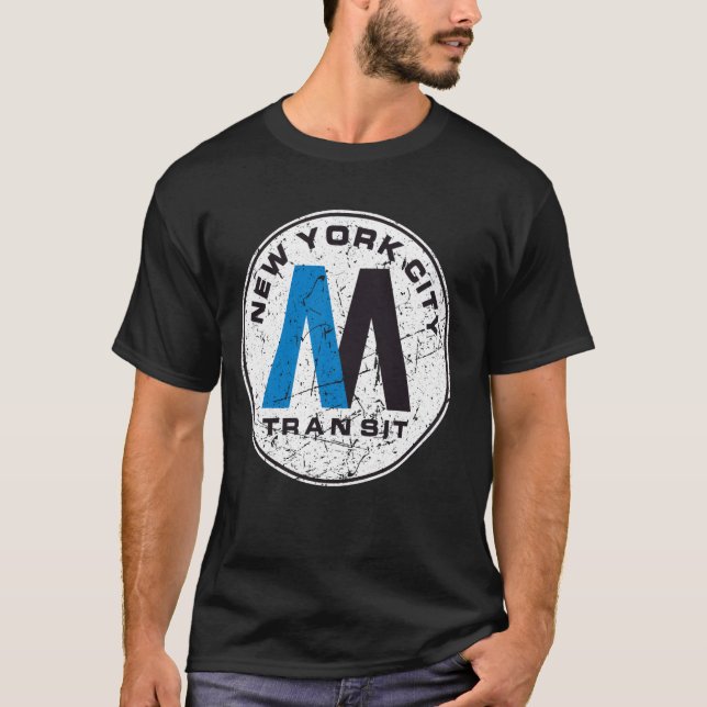 Camiseta New York City Transit MTA Metro Retro Y (Anverso)