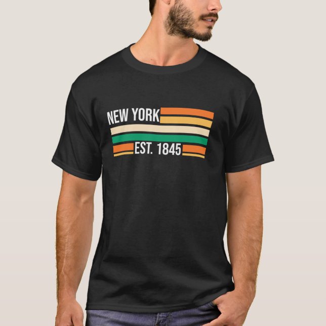 Camiseta New York est 1845 Estados Unidos América (Anverso)