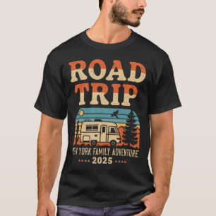 Camiseta New York Family Adventure Rv Camping Travel Road T