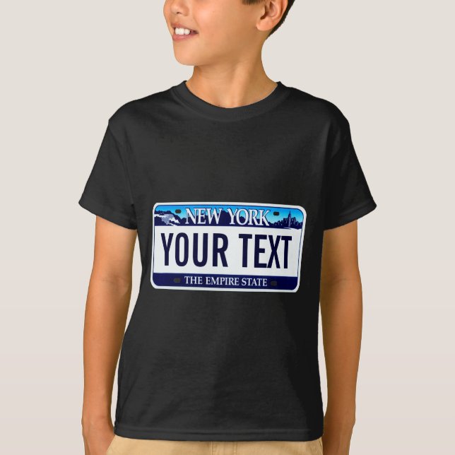 Camiseta New York License Plate _1  (Anverso)