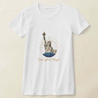 Camiseta New York Magic T-Shirt - Elegant Statue of Liberty