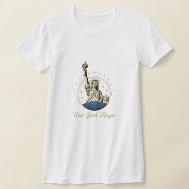 Camiseta New York Magic T-Shirt - Elegant Statue of Liberty (Distribución)