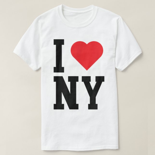 Camiseta New York NY Throwback Design Classic Heart (Diseño del anverso)