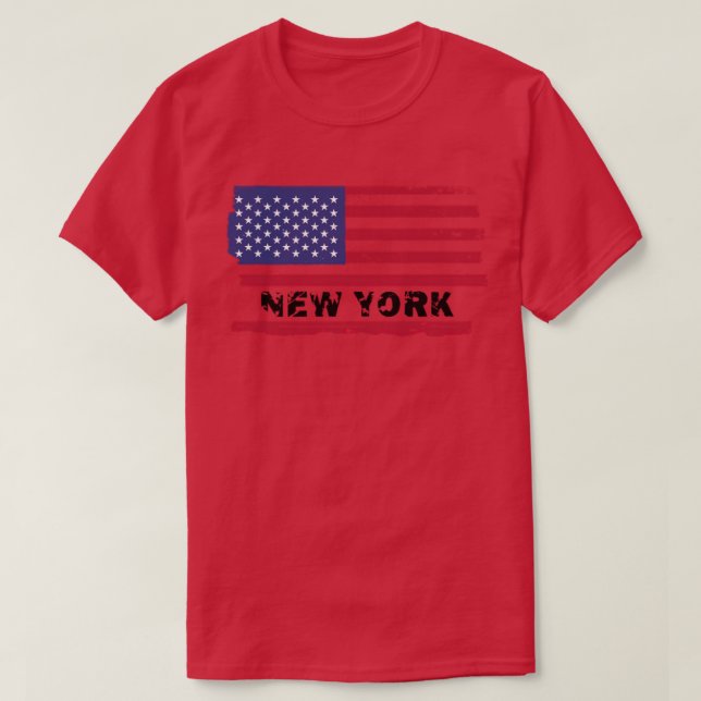 Camiseta New York NY Throwback Sporty Design Classic (Diseño del anverso)