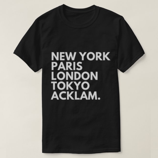 Camiseta New York Paris London Tokyo Middlesbrough Boro     (Diseño del anverso)
