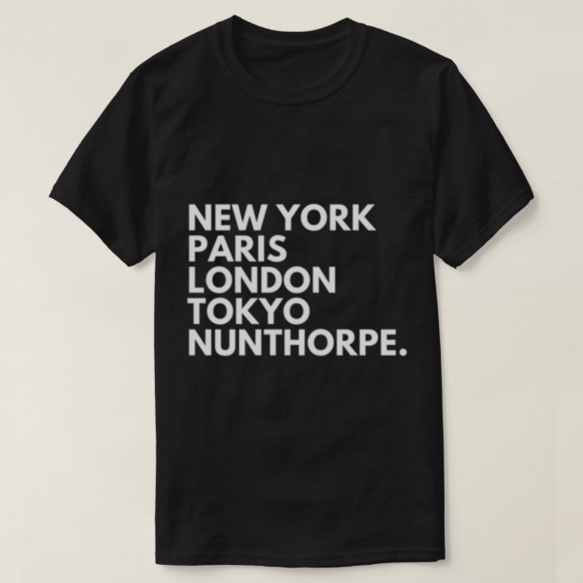 Camiseta New York Paris London Tokyo Middlesbrough Boro (Diseño del anverso)