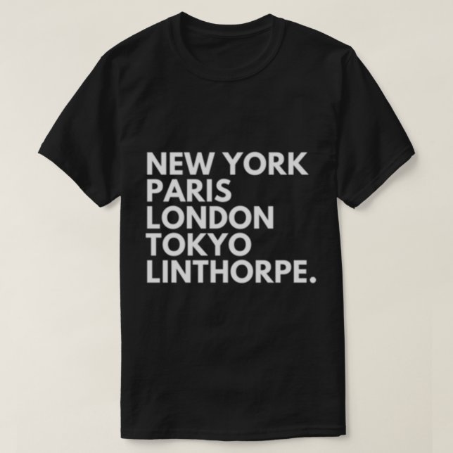 Camiseta New York Paris London Tokyo Middlesbrough Boro   (Diseño del anverso)