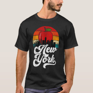 Camiseta New York Retro Nueva York Nueva York Apple