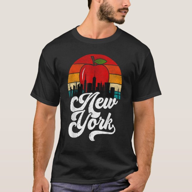 Camiseta New York Retro Nueva York Nueva York Apple (Anverso)