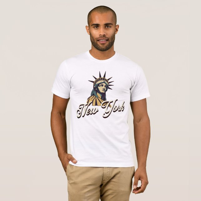 Camiseta New York, Statue Of Liberty. Iconic City Pride (Anverso completo)