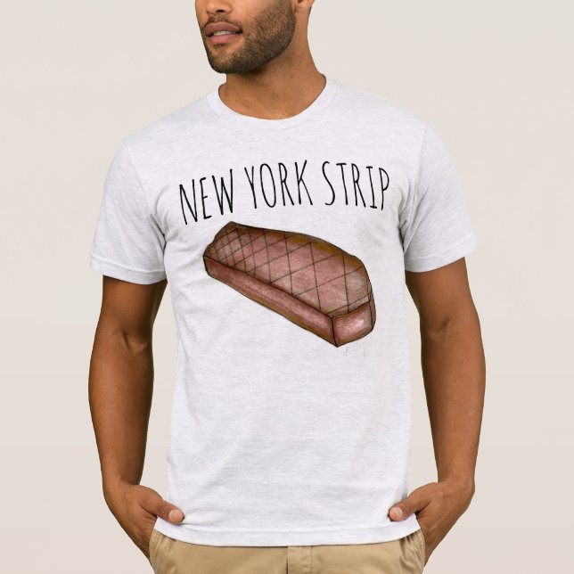 Camiseta New York Strip NYC Strip Steak Meed Foodie Tee (Anverso)