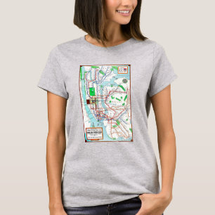 Camiseta New York: Subway Map, 1940