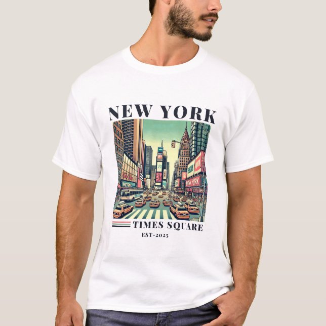 Camiseta New York, Times square (Anverso)