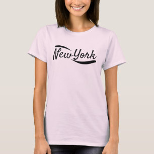 Camiseta New York Varsity Script - Retro Rosa Páli