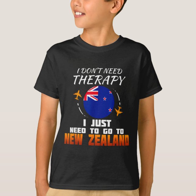 Camiseta New Zealand Flag I Vacation I Funny New Zealand  (Anverso)