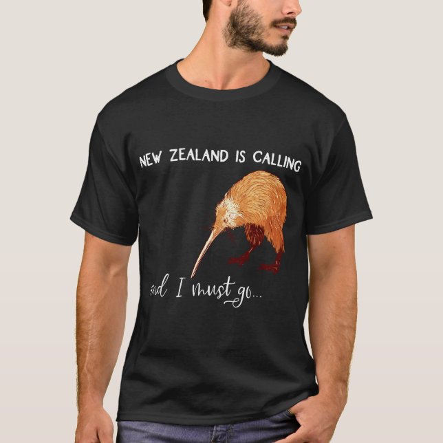 Camiseta New Zealand Is Calling And I Must Go New Zealand K (Anverso)