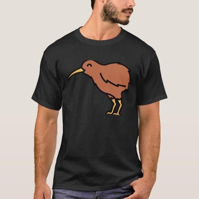 Camiseta New Zealand Kiwi Bird Animal Wildlife  4 (Anverso)