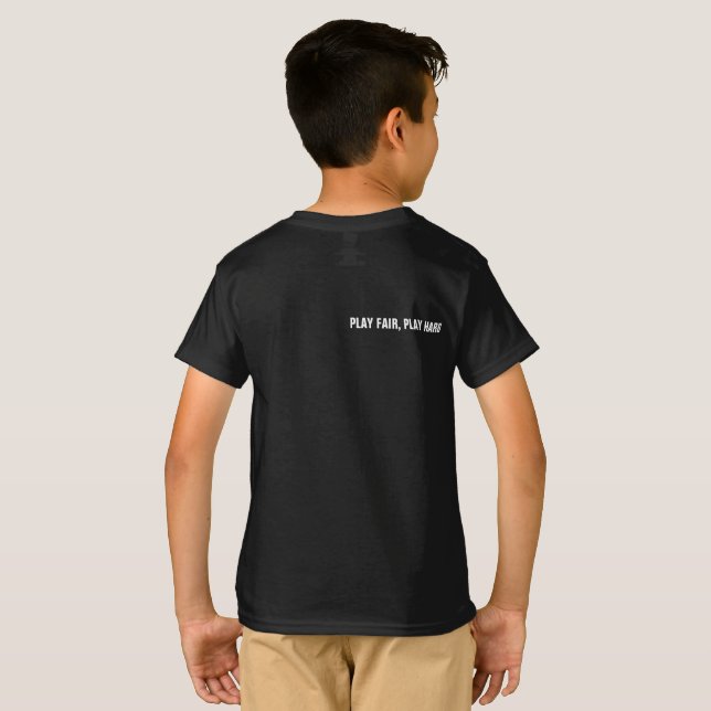 Camiseta New Zealand -PLAY FAIR, PLAY HARD（KIDS） (Reverso completo)