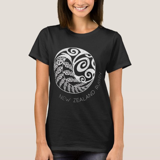Camiseta New Zealand Rugby Maori Insred Kiwi &amp; Silver F (Anverso)
