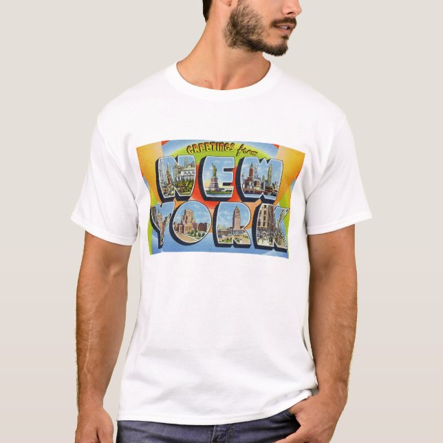 Camiseta newartsweb - saludos de Nueva York. (Anverso)