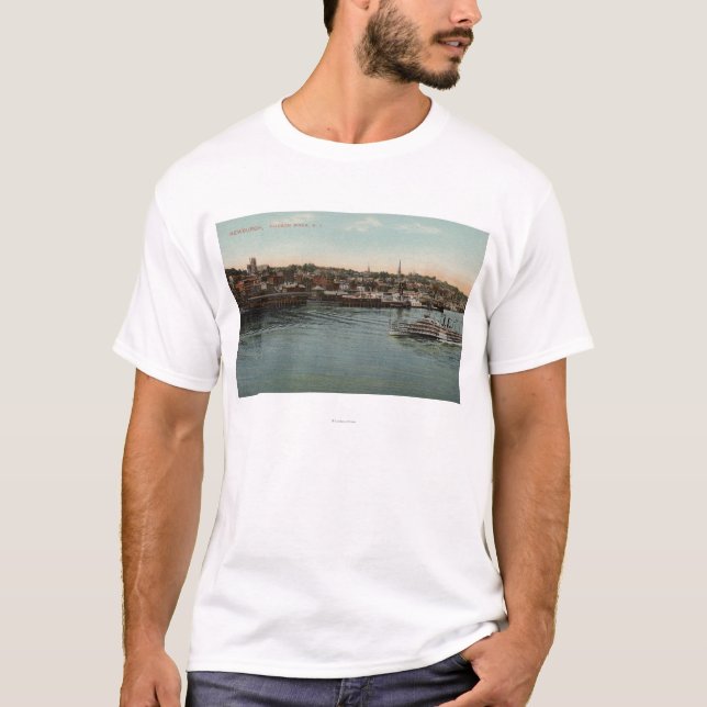 Camiseta Newburgh, NY - opinión de la costa del río Hudson (Anverso)