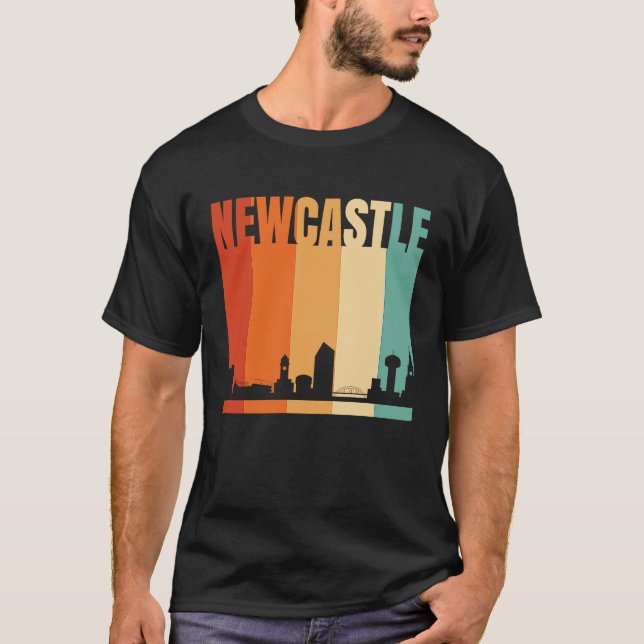 Camiseta Newcastle City Skyline (Anverso)