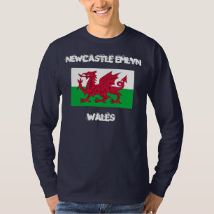 Camiseta Newcastle Emlyn, Gales con bandera galesa