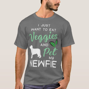 Camiseta Newfie Funny Dueño del Perro Vegan Lover Navidad C