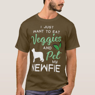 Camiseta Newfie Funny Dueño del Perro Vegan Lover Navidad C