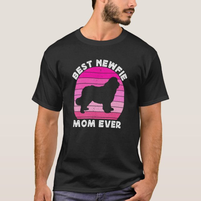 Camiseta Newfie Mama Mom For Women Newfy Newfoundland Dog M (Anverso)