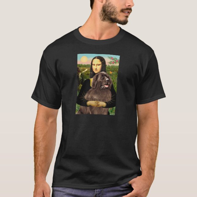 Camiseta Newfie (marrón) - Mona Lisa (Anverso)