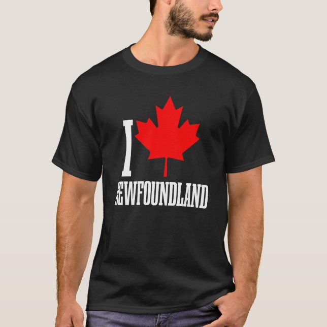 Camiseta Newfoundland Canada Maple Leaf Canadian Flag Pride (Anverso)