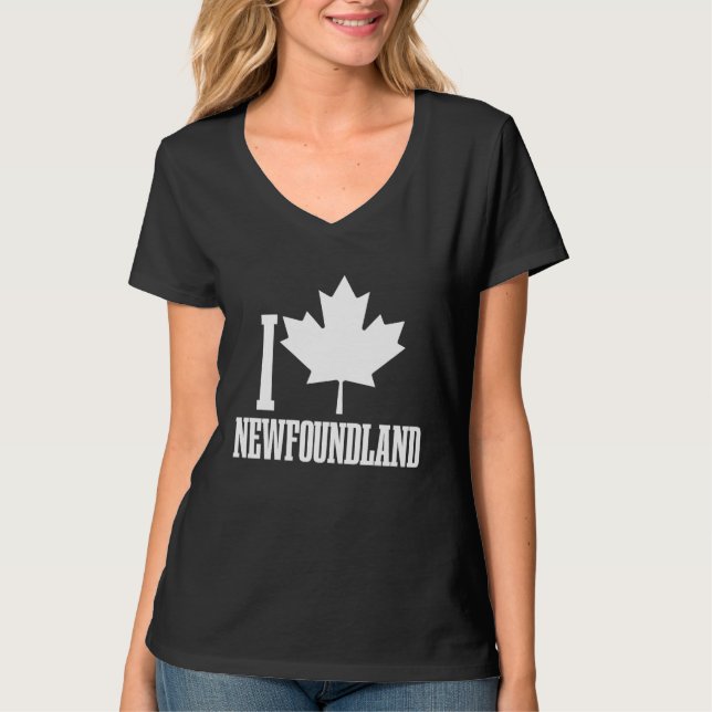 Camiseta Newfoundland Canada Maple Leaf Red Canadian Flag P (Anverso)