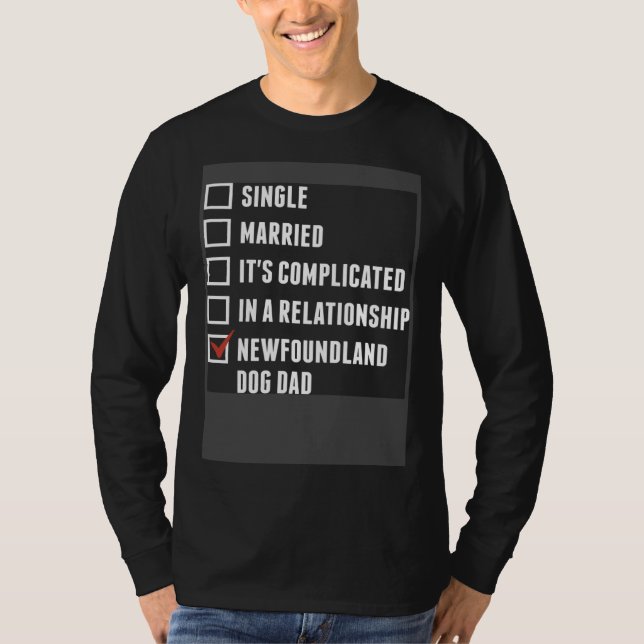 Camiseta Newfoundland Dad  Dog Father (Anverso)
