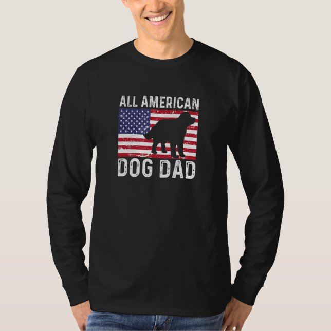 Camiseta Newfoundland Distressed Patriotic All American USA (Anverso)
