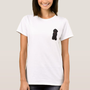 Camiseta Newfoundland gráfico negro para mujeres