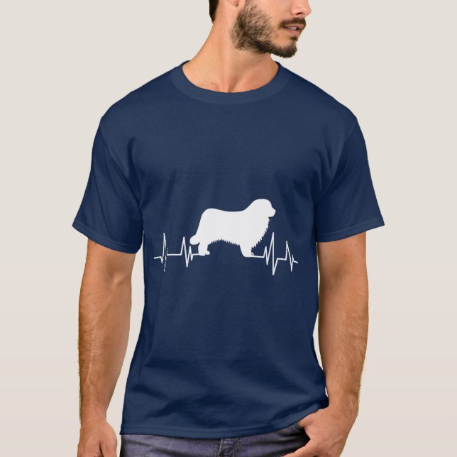 Camiseta Newfoundland latido del corazón perro latido Newfo (Anverso)