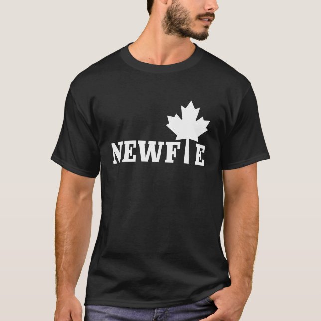 Camiseta Newfoundland Newfie Maple Leaf Canada Canadian Fla (Anverso)