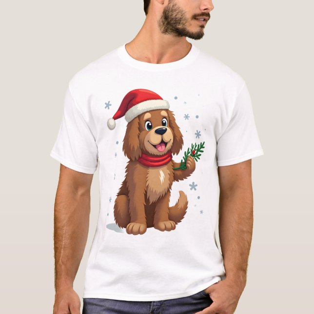 Camiseta Newfoundland Santa Hat (Anverso)